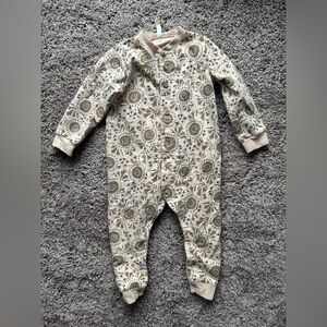 Rylee + Cru Baby / Girl’s Button Down Floral Onesie 12-18 M
